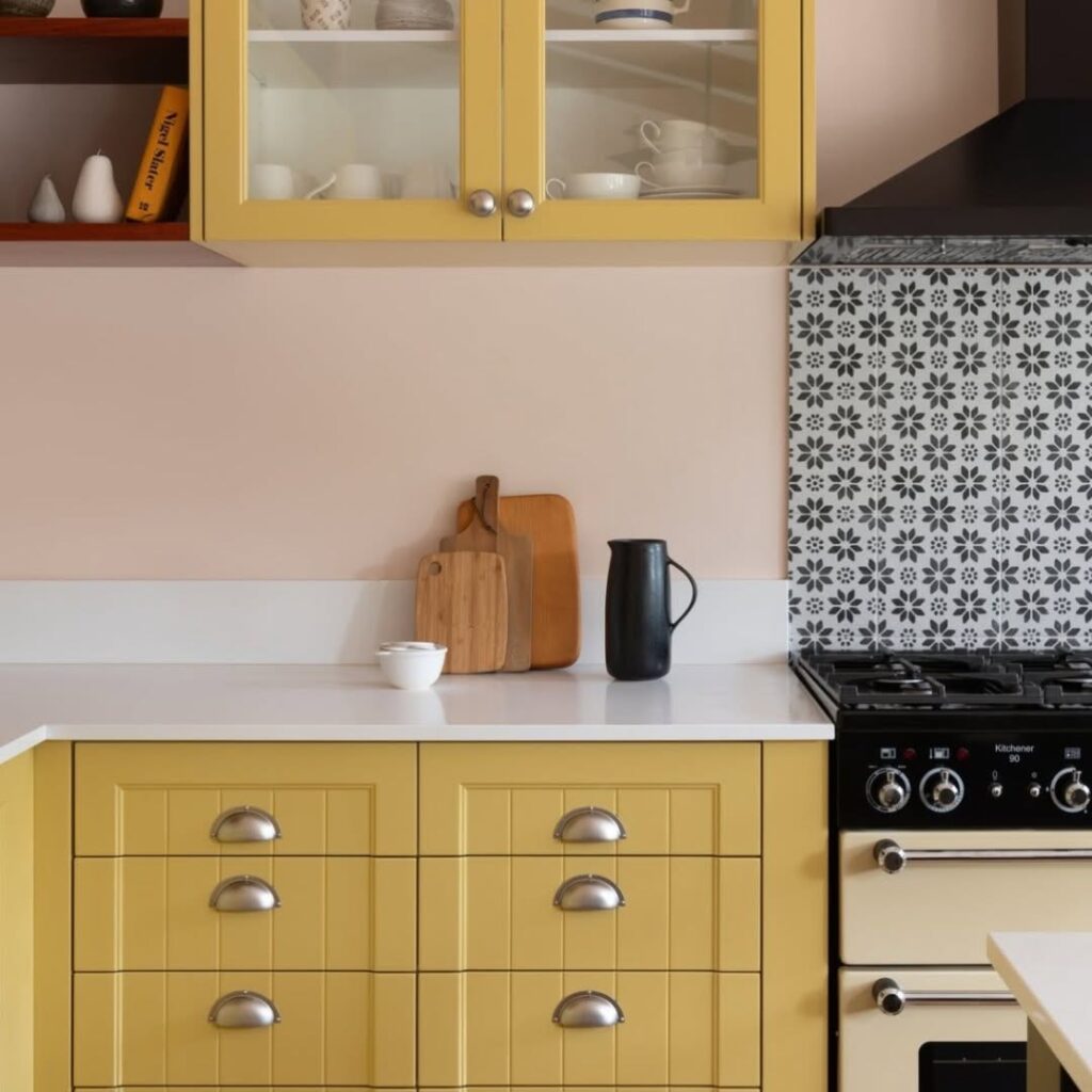 Yellow Cabinetry Brass Pulls