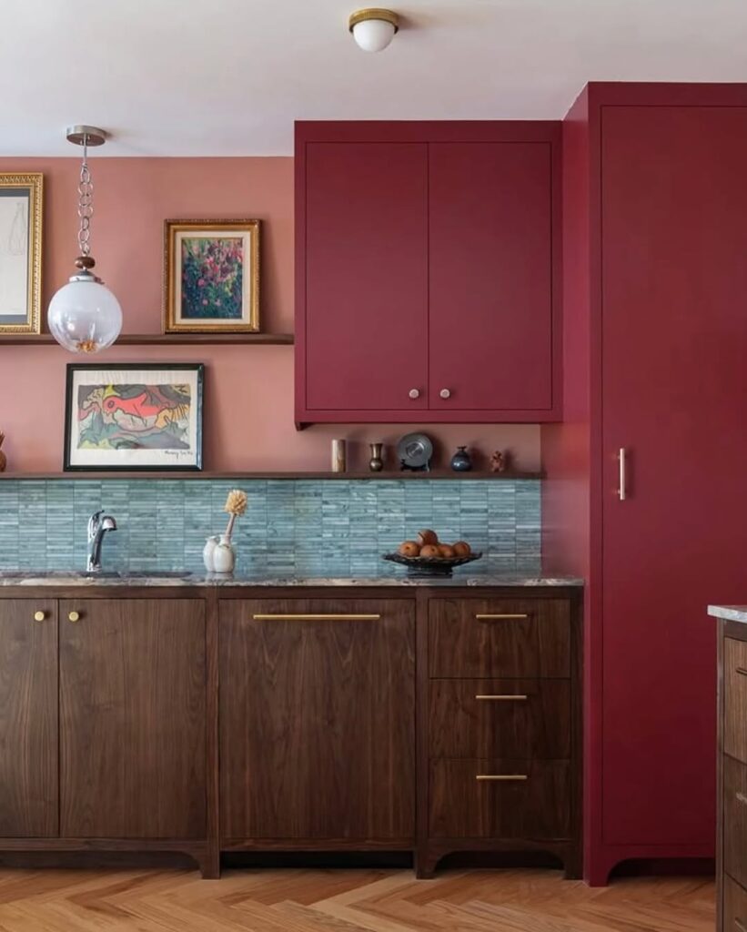 Brown Burgundy Cabinet Palette