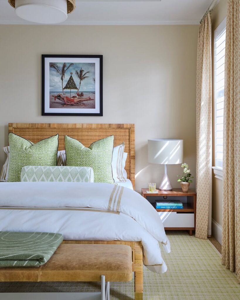 Rattan Cane Headboard Panel