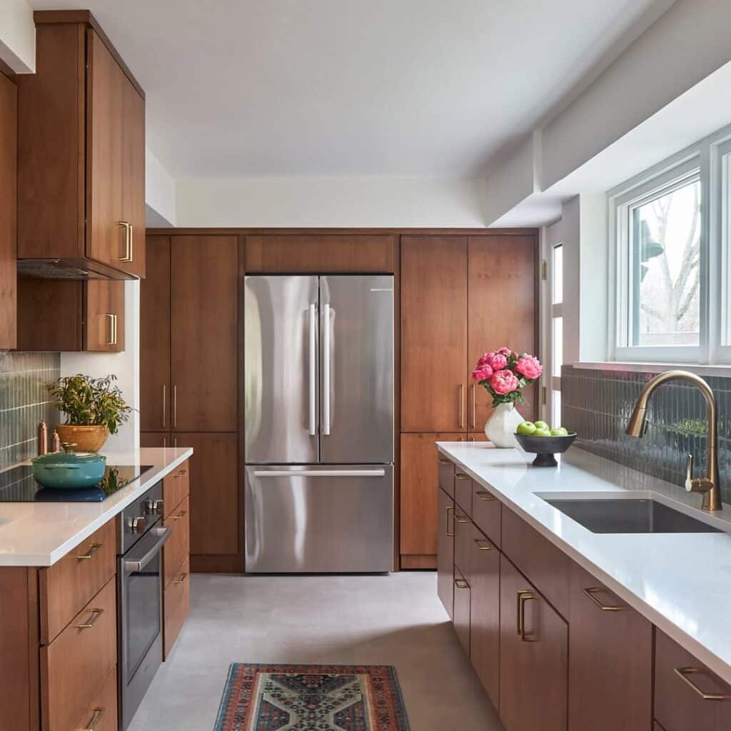 Sustainably Sourced Walnut Cabinetry