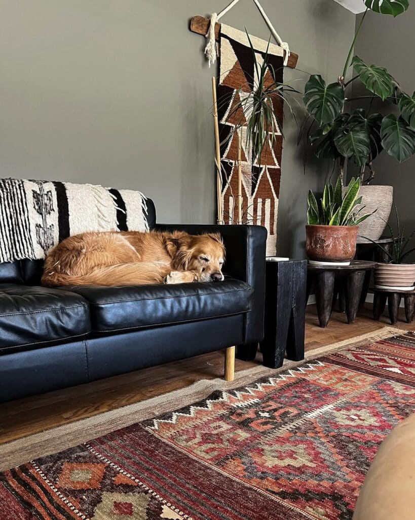 Tribal Layers for a Black Sofa