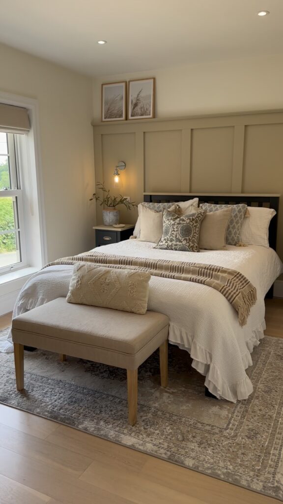 Framed Wall Panels and Patterned Accents