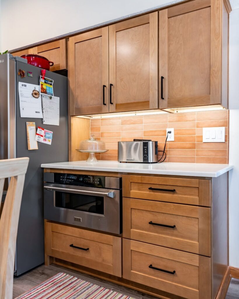 Matte Brown Cabinets