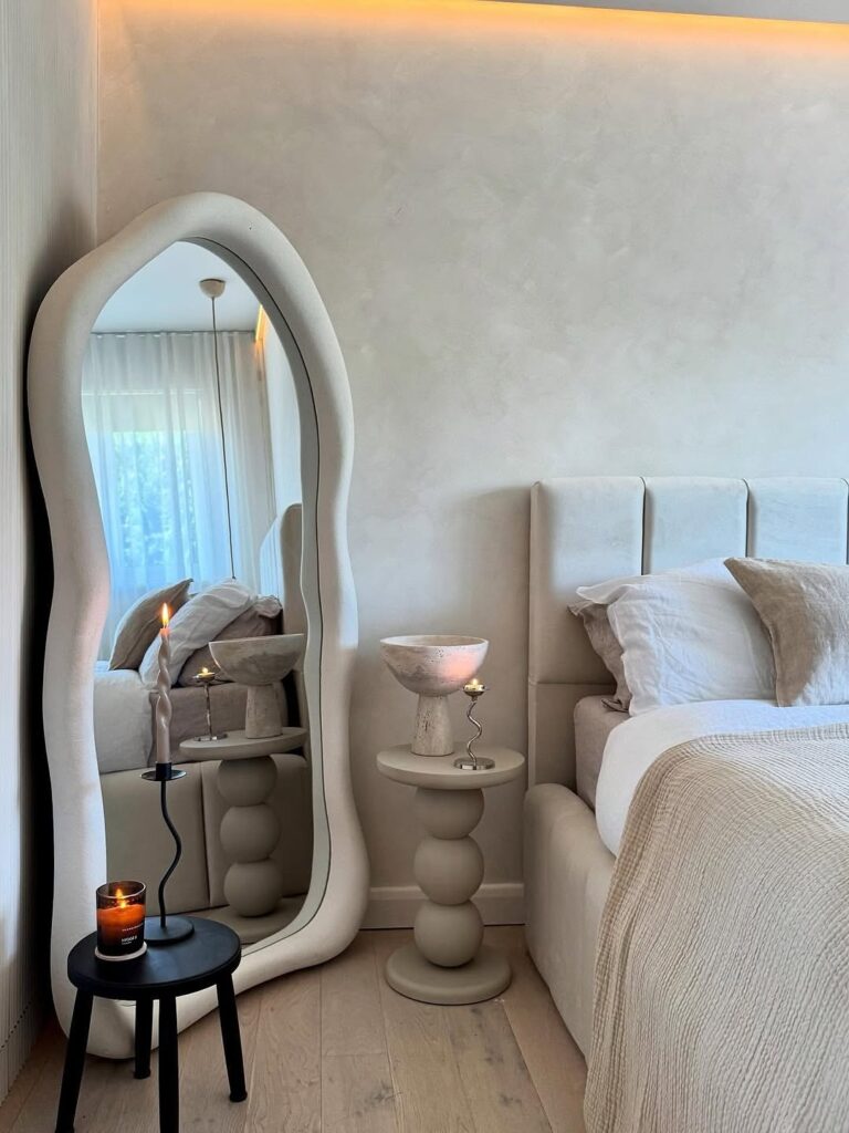 Wavy Mirror and Candlelight