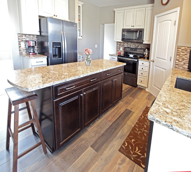 Contrasting Kitchen Island