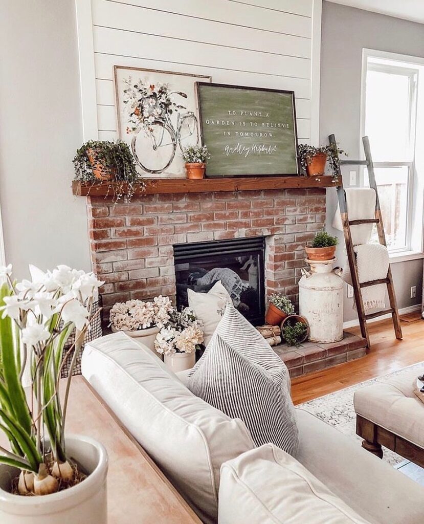 Garden Inspired Cottage Hearth