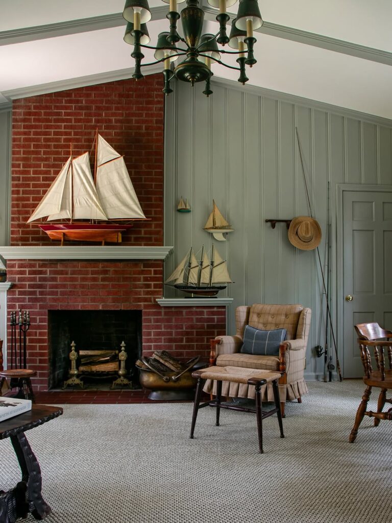 Red Traditional Brick Hearth