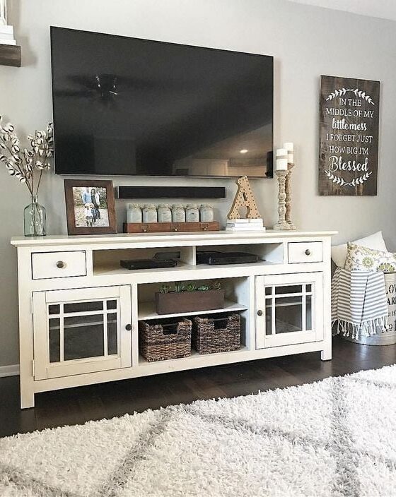 40 TV Stand Decor Ideas to Transform Your Living Room