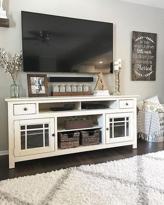 40 TV Stand Decor Ideas to Transform Your Living Room