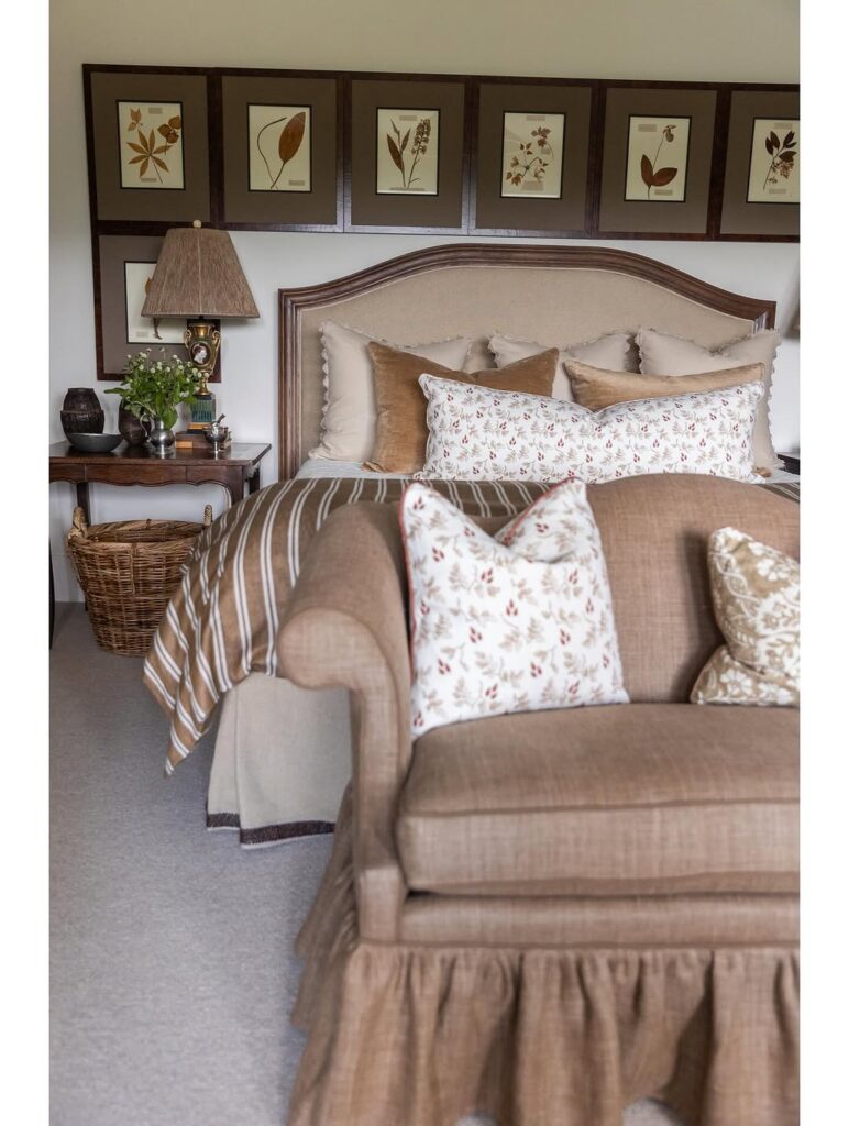 Botanical Prints and Taupe Tones