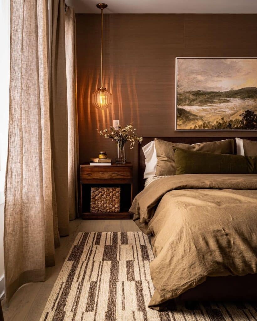 Earthy Textures and Amber Lighting