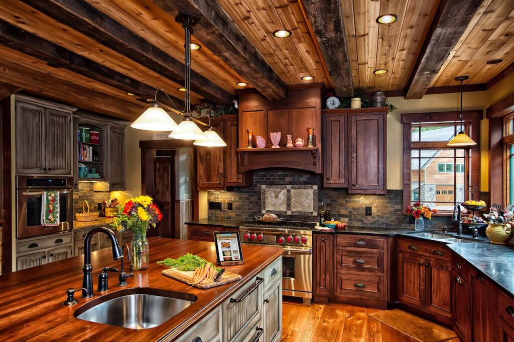Heavy Timber Beam Ceiling