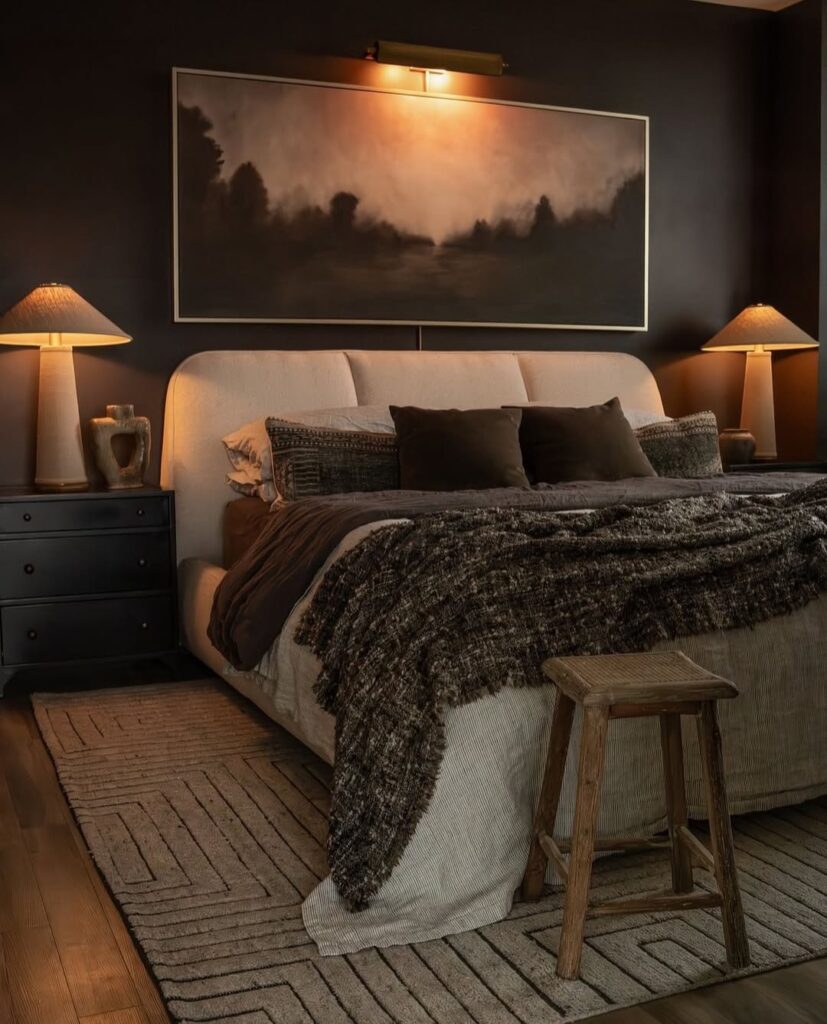 Moody Browns and Sunset Artwork