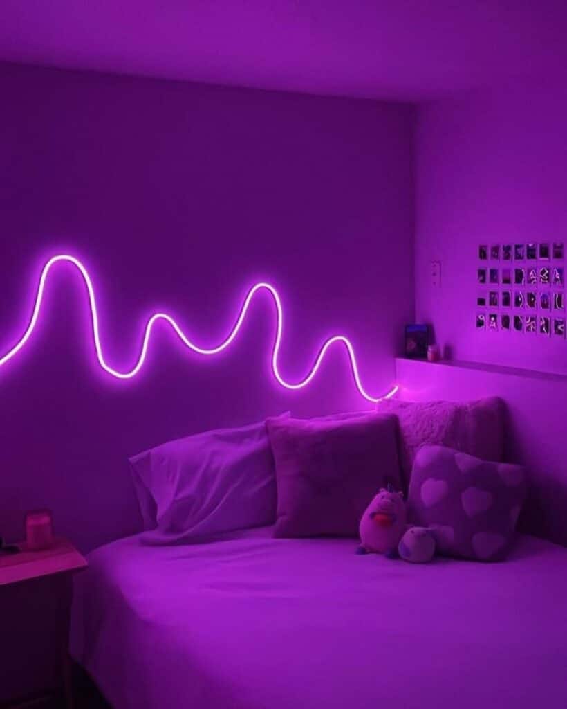 Neon Lavender Cuddle Room