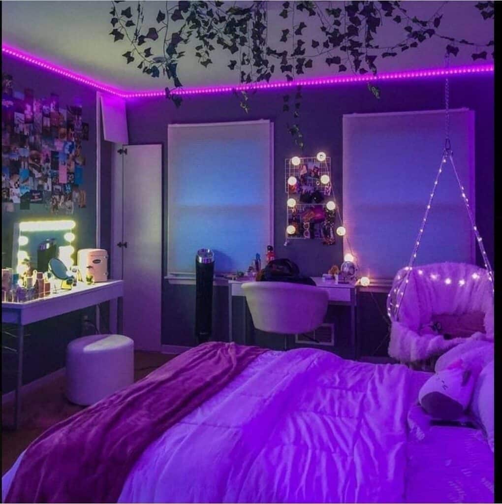Purple Vanity Retreat