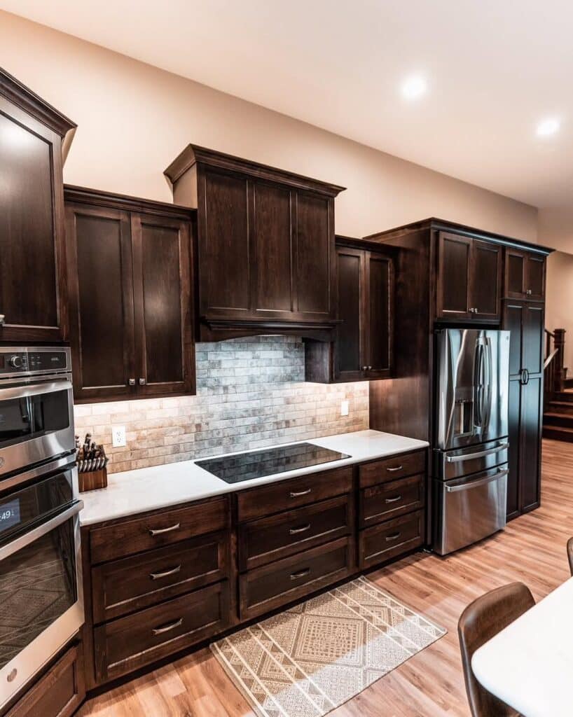 Stained Wood in Dark Tones
