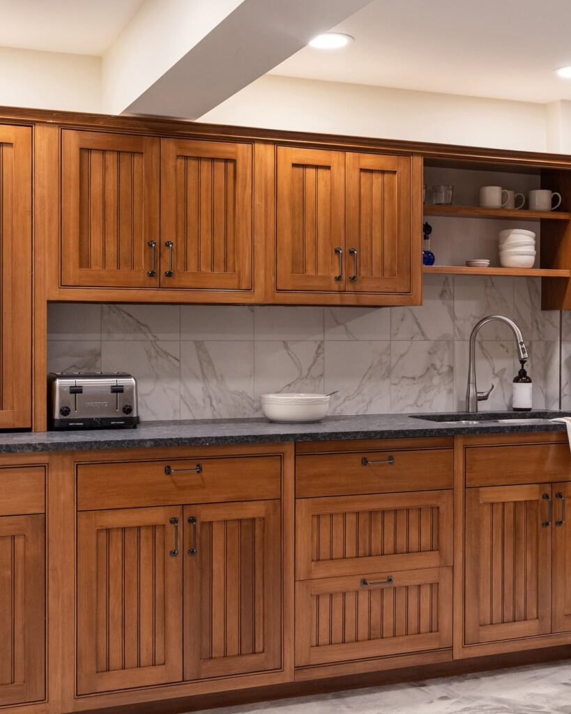 Beadboard Paneling on Cabinet Doors
