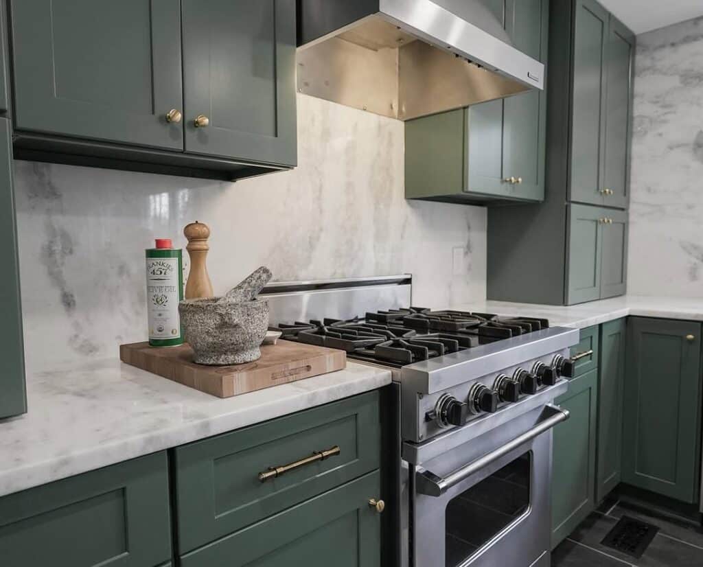 Forest Cabinetry Marble Counters