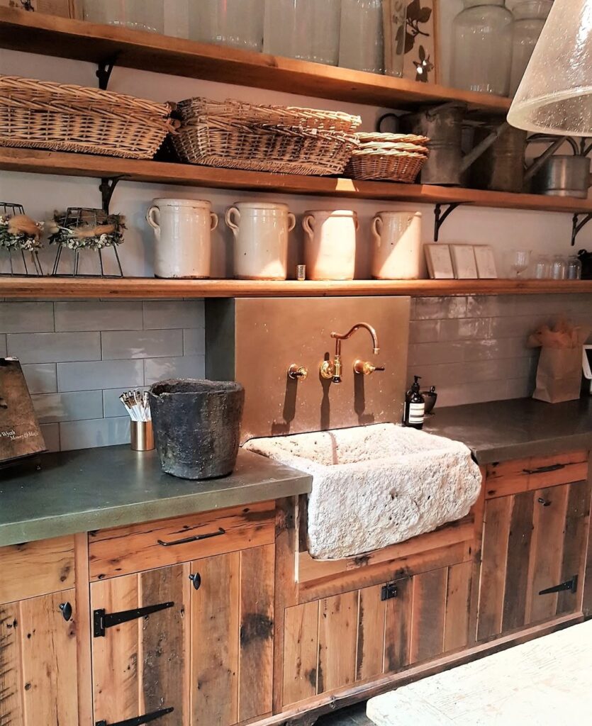 Reclaimed Wood and Modern Hardware