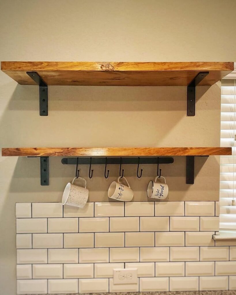 Rustic Brackets for Open Shelves