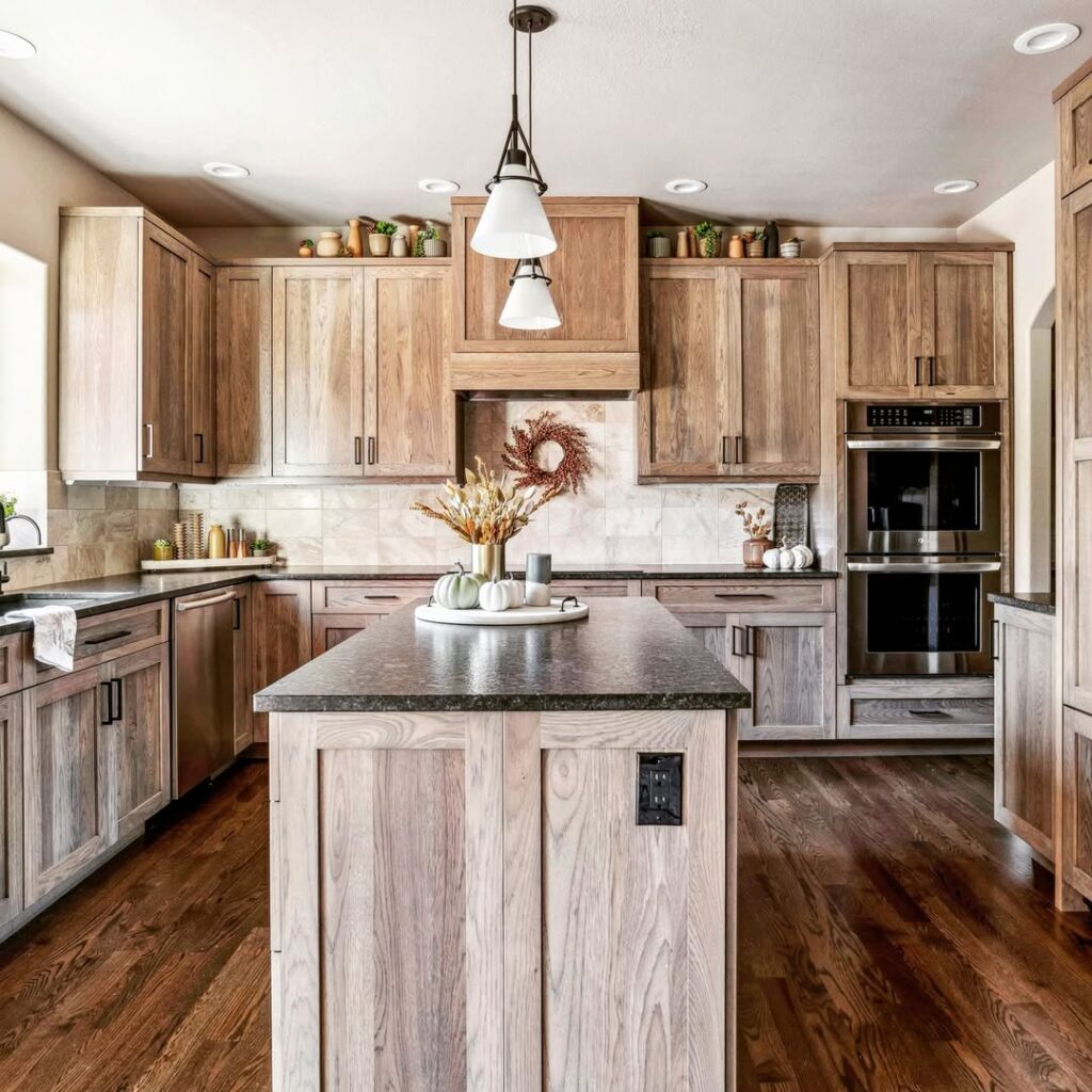 Warm Wood Shaker Cabinets