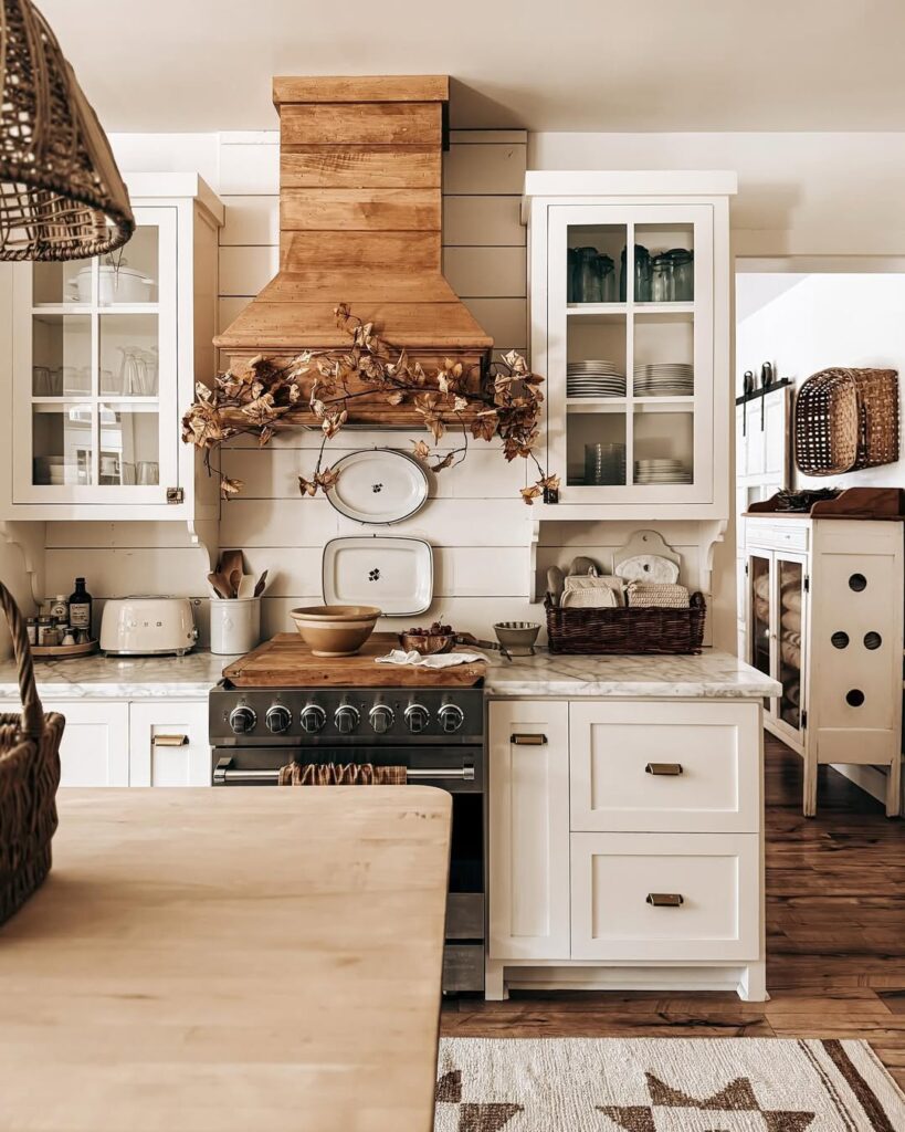 Wooden Frame Glass Front Cabinets