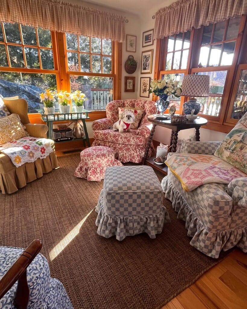 Country French Cottage Sunlit Florals