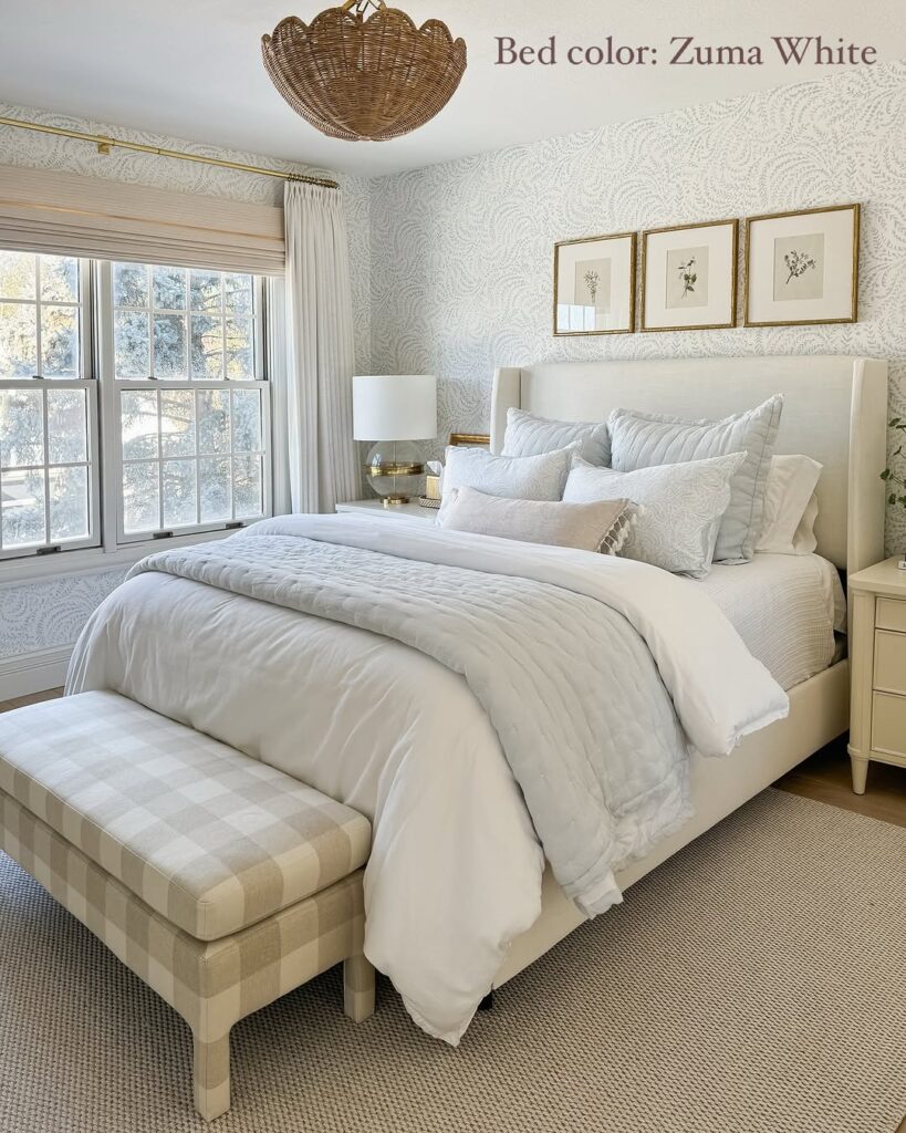 Zuma Bed in a White Classic Bedroom