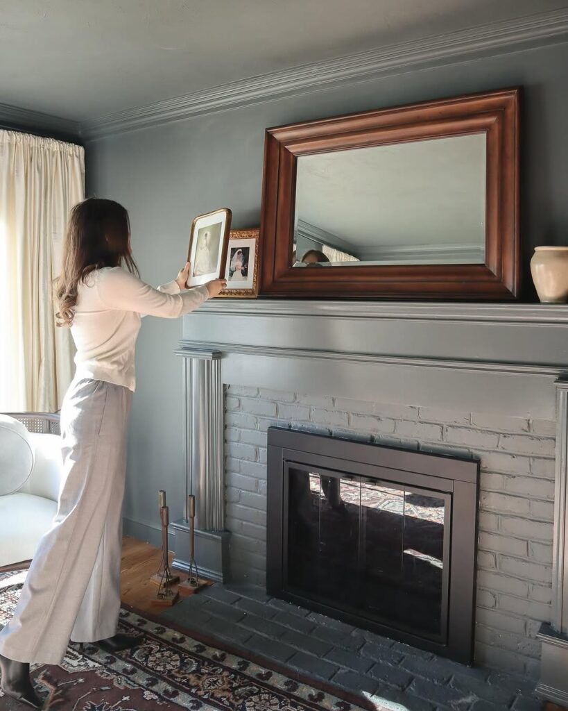 Slate Gray Monochrome Fireplace