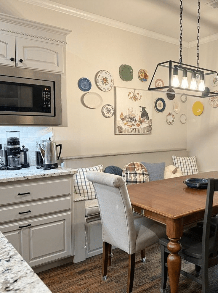 Taupe Cabinets in Warm Beige Wall Settings