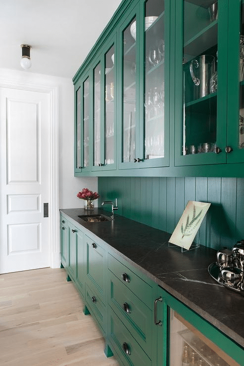 Upper Glass Cabinetry