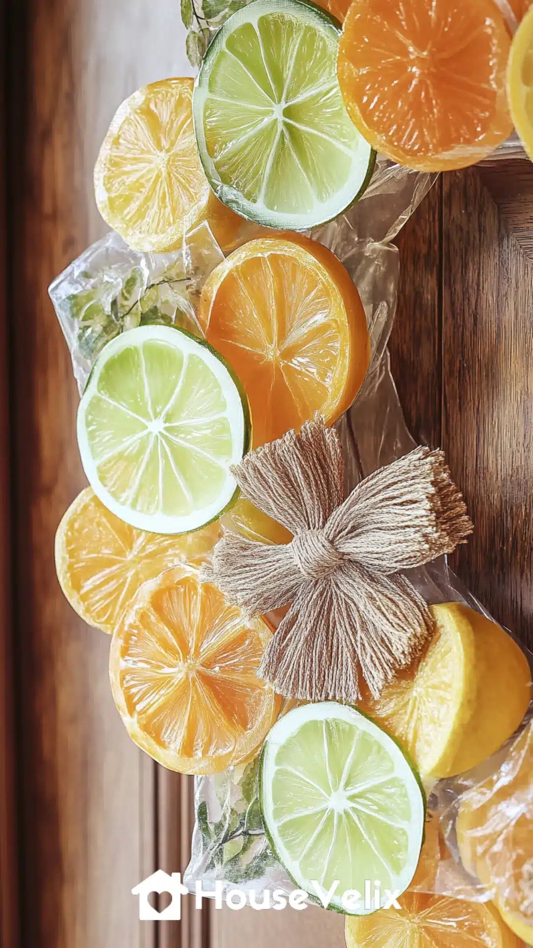 Citrus Slice Acrylic Wreath