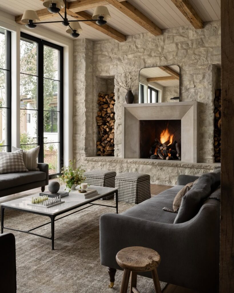 Airy Stone Hearth Symmetry