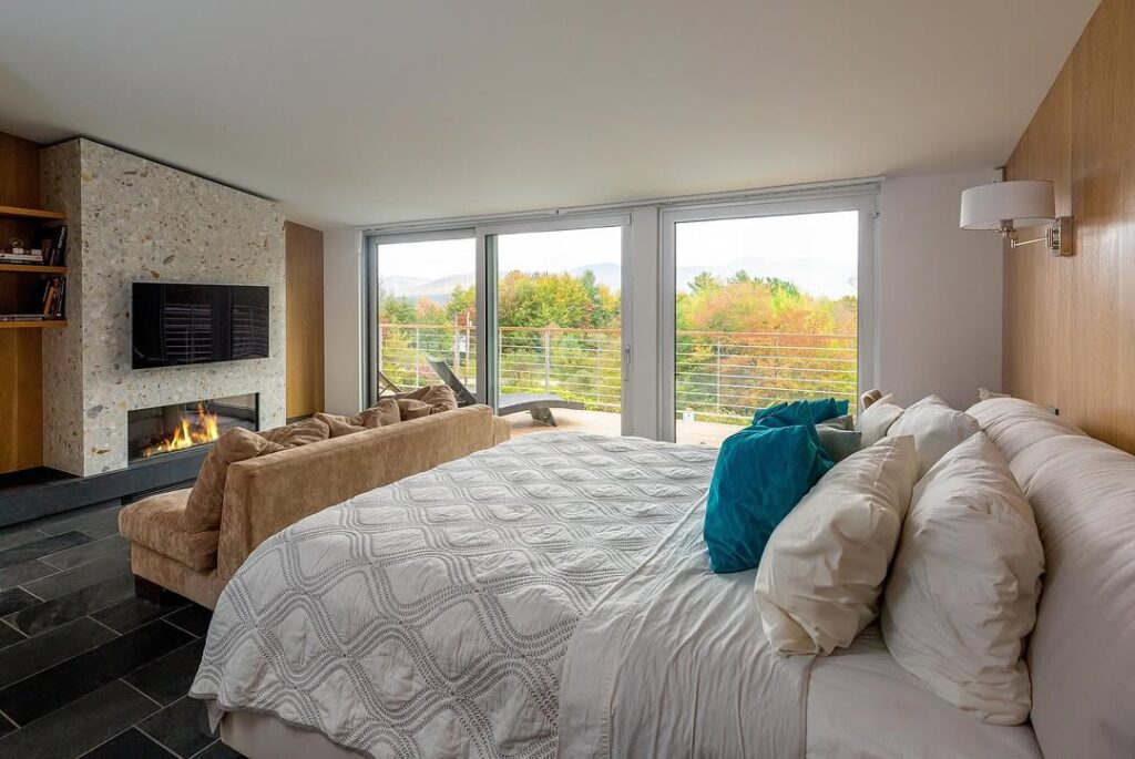 Autumn Fireplace View