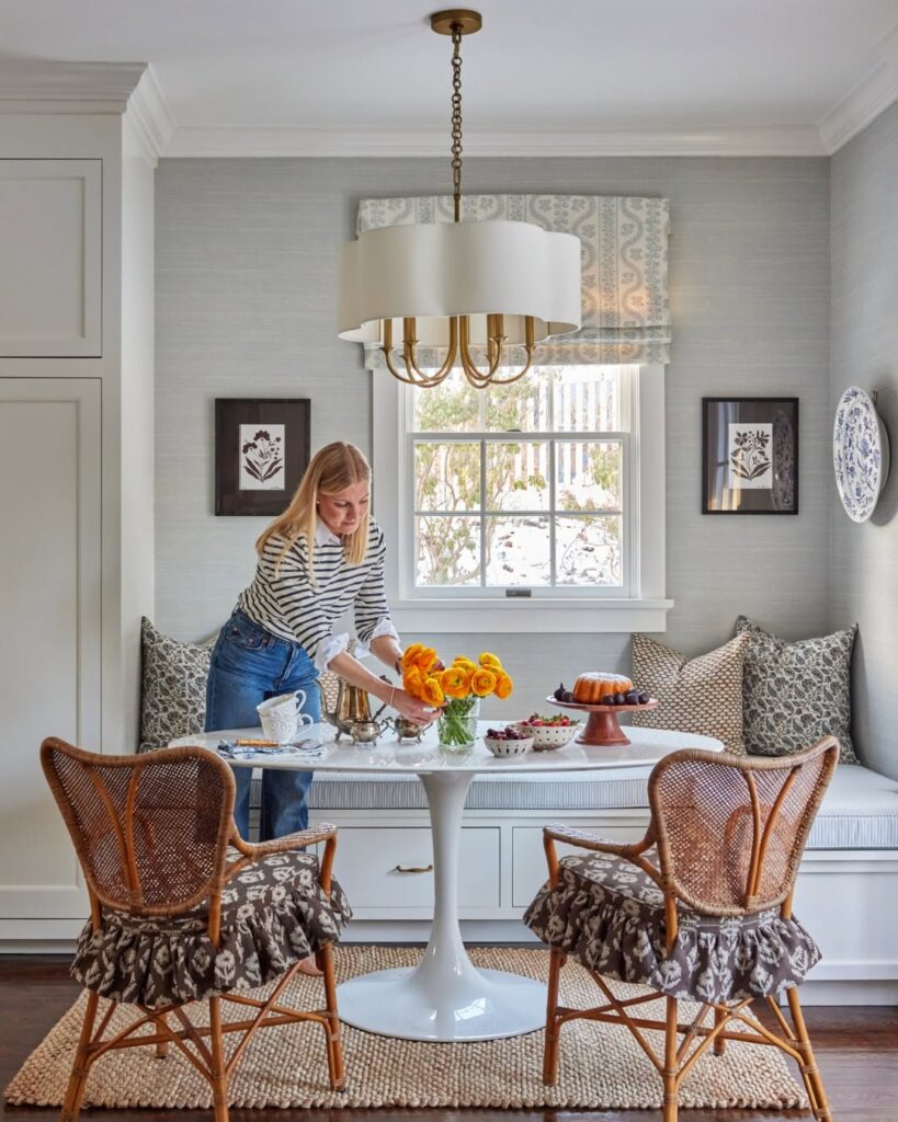 Bistro Nook With Patterned Cushions