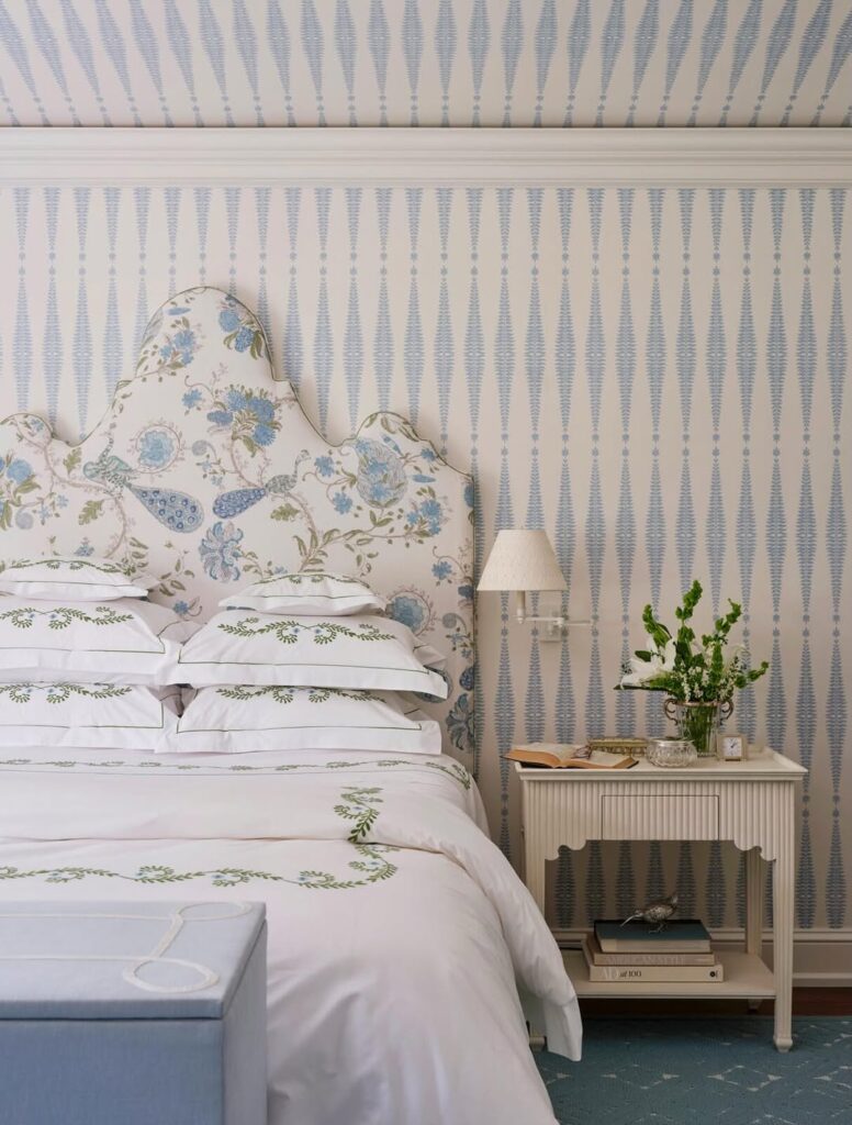Blue Fern Spring Cottage Bedroom