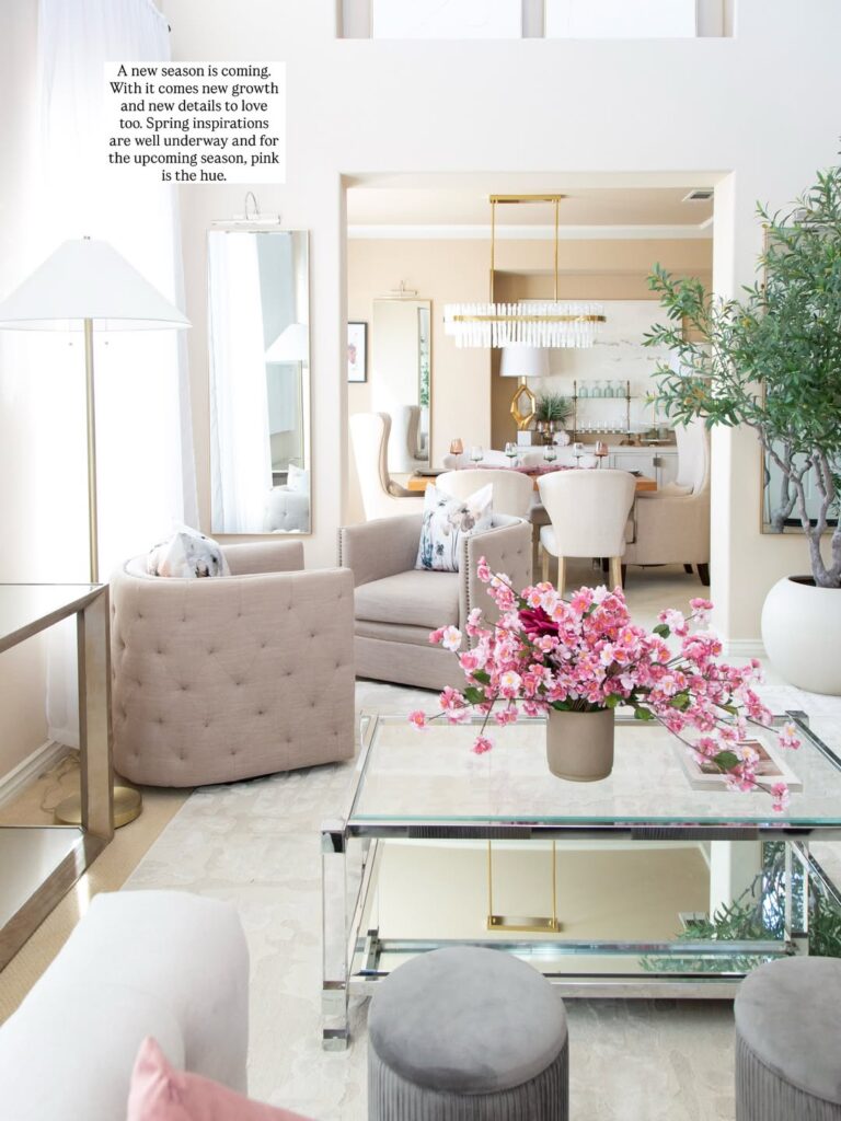 Blush Lounge for Spring Entertaining