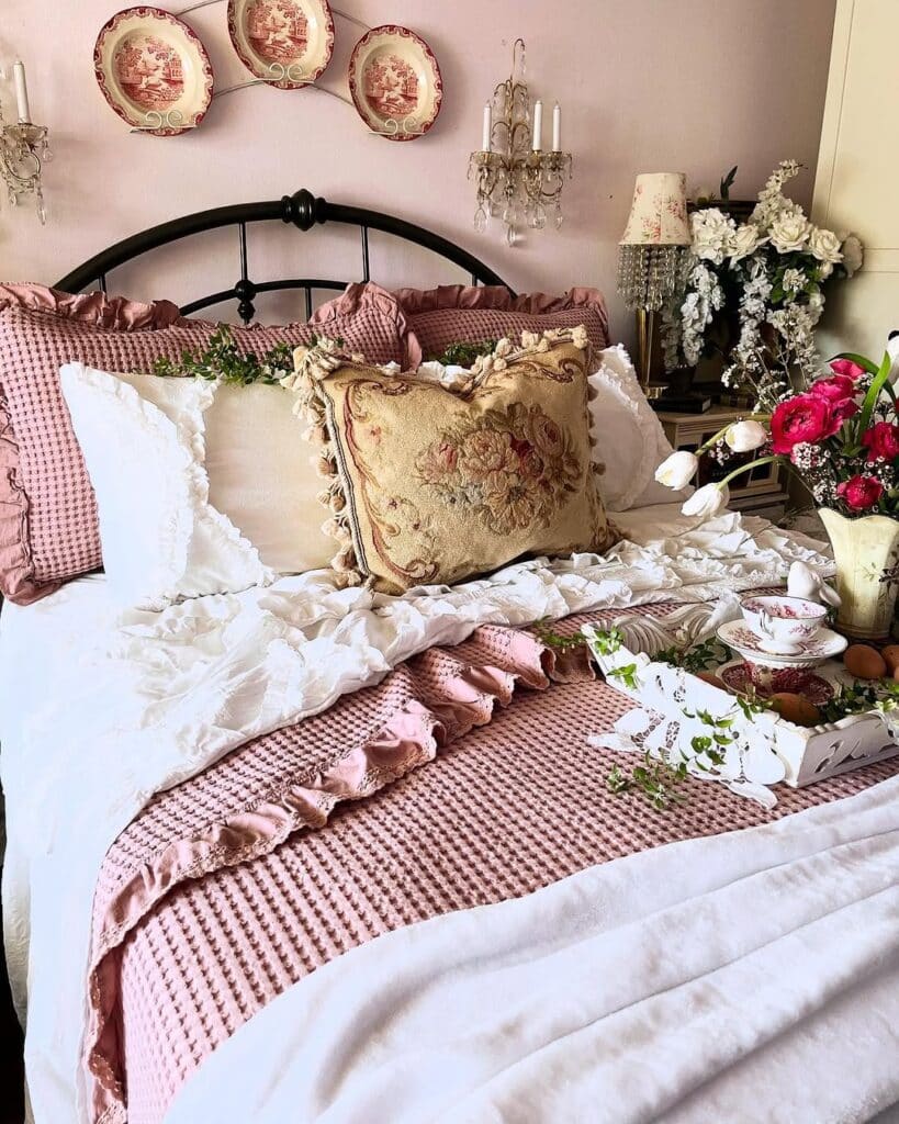 Blush Spring Garden Heirloom Bedroom