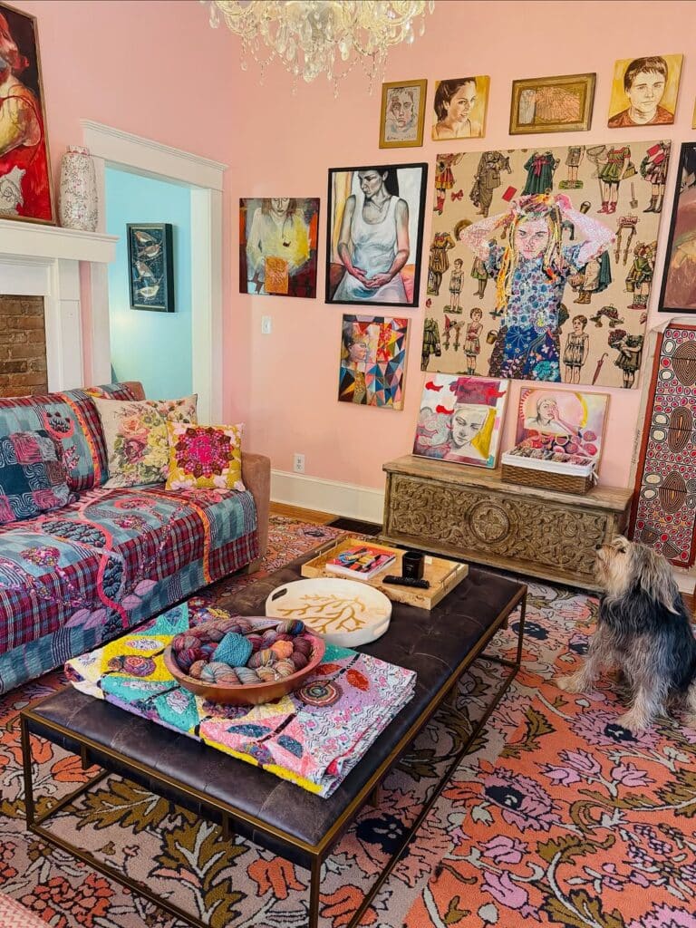 Bohemian Living Room Patchwork Gallery