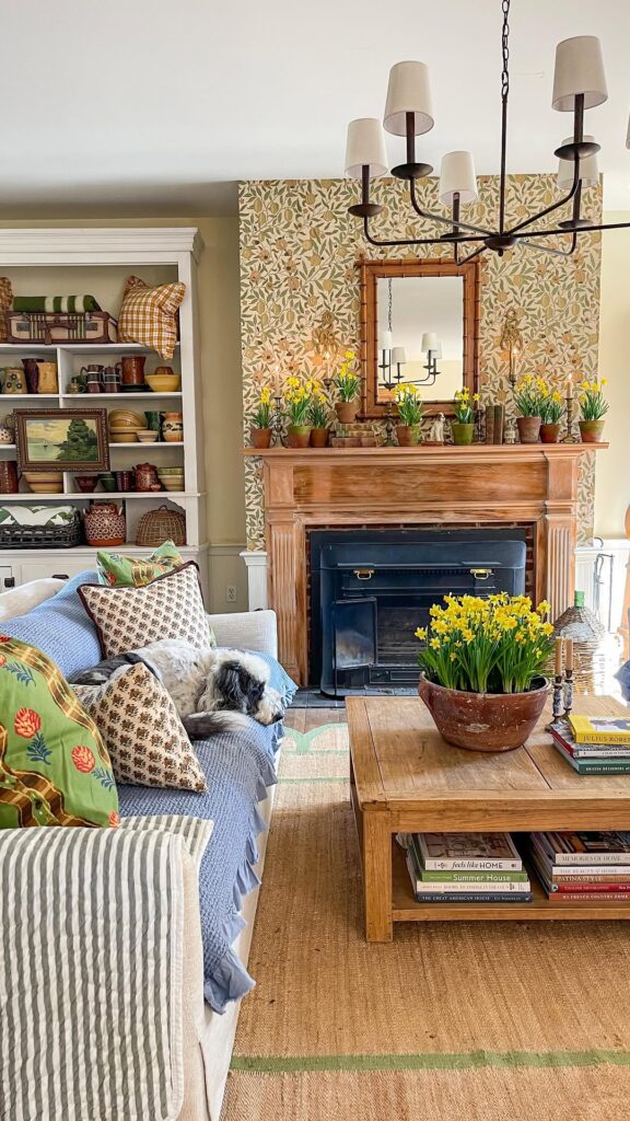 Botanical Daffodil Hearth