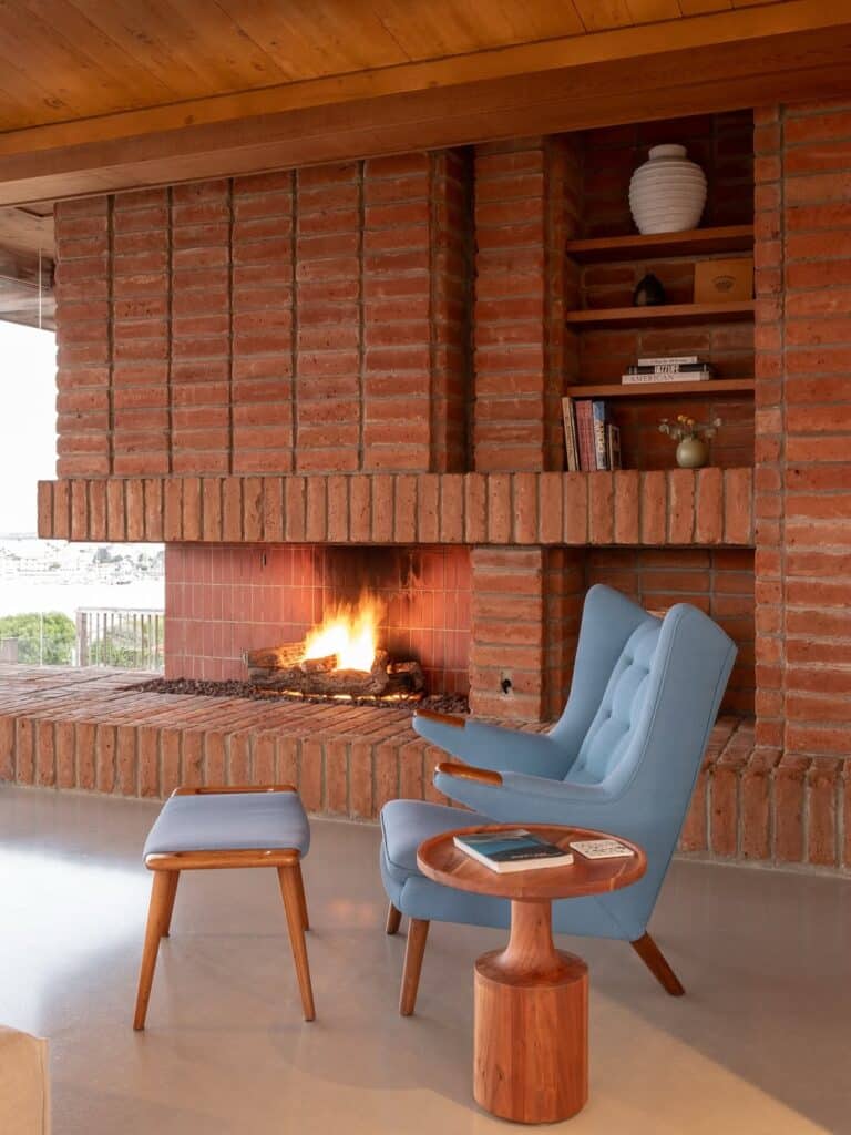 Brick Hearth Built-ins