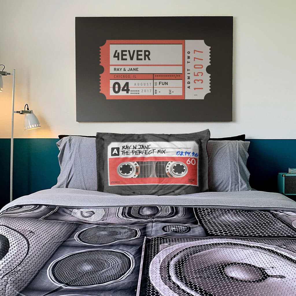 Cassette Tape Speaker Bed Set