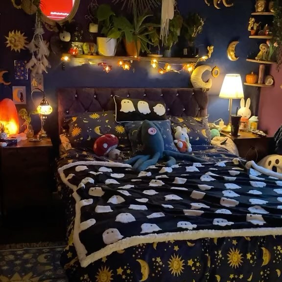 Celestial Goth Ghost Bedding