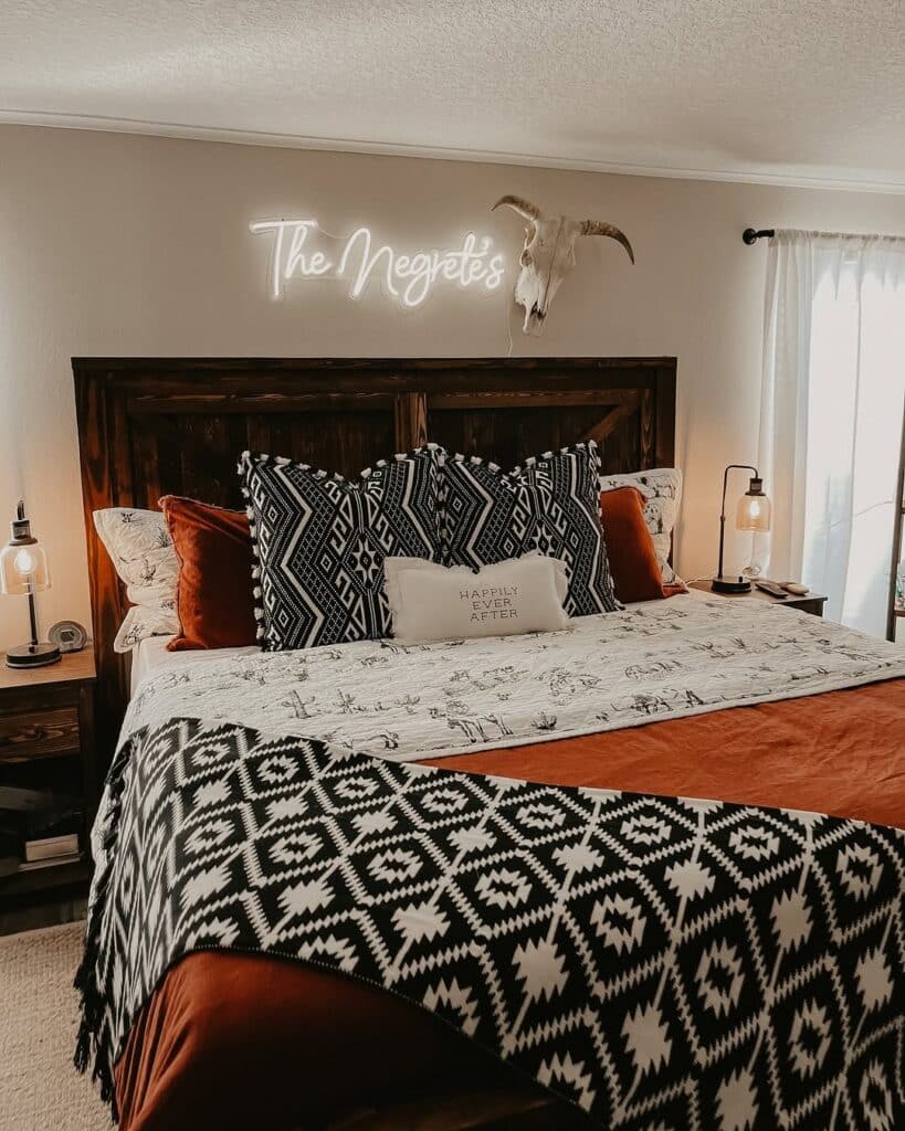 Chic Western Bedroom Style