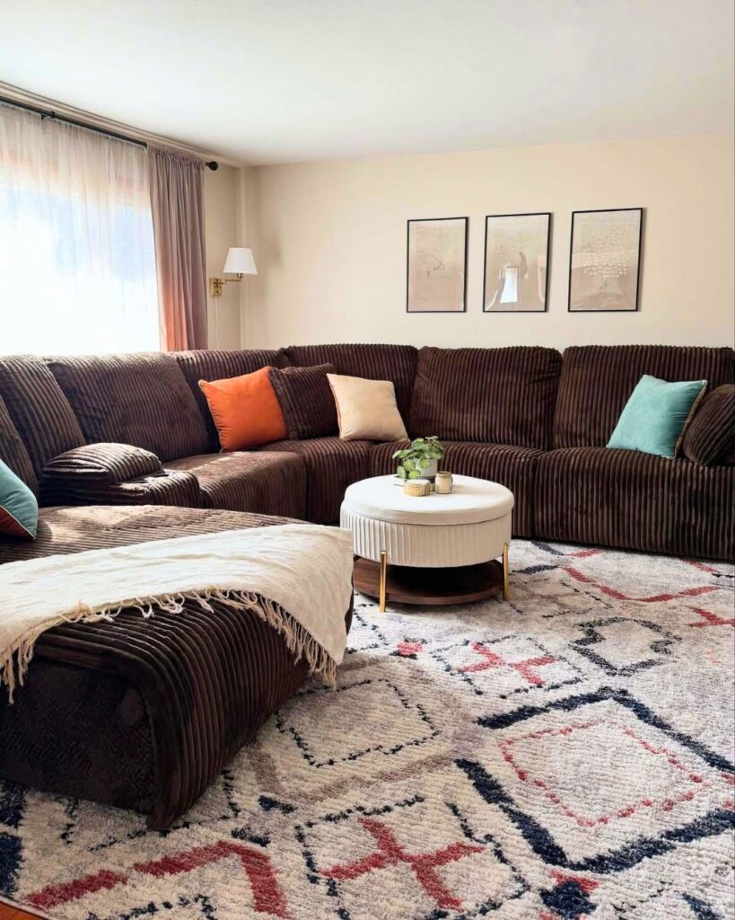 Chocolate Sectional