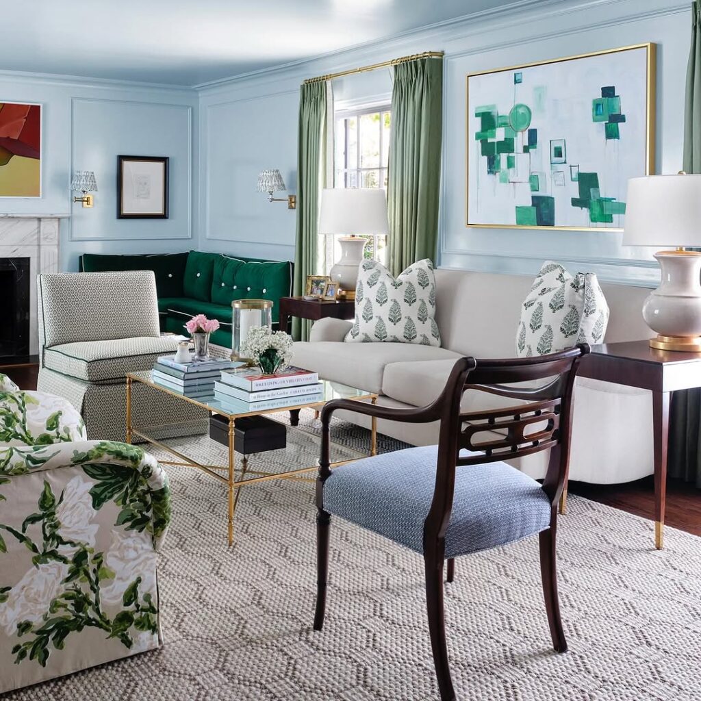 Classic Soft Blue Room