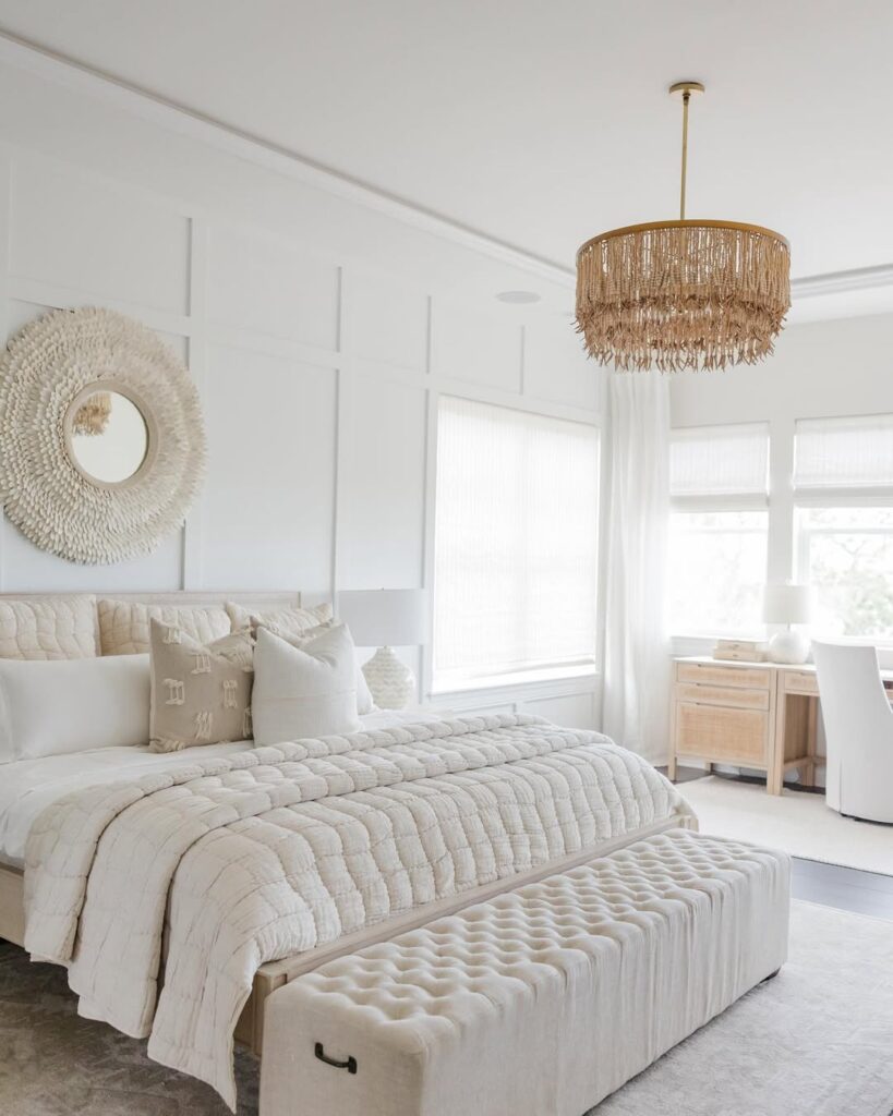 Coastal Ivory Woven Bedroom