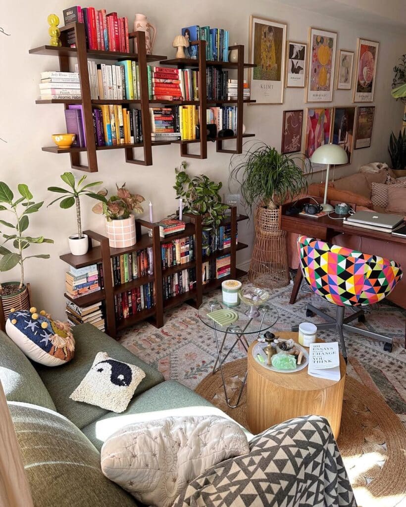 Colorful Boho Glam Reading Lounge