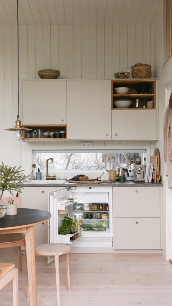 Compact Nordic Minimalist Warm Accents
