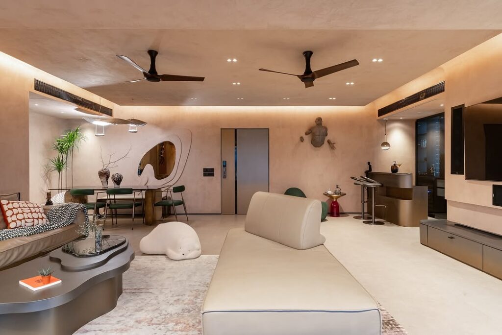 Contemporary Clay Plaster Earth Lounge